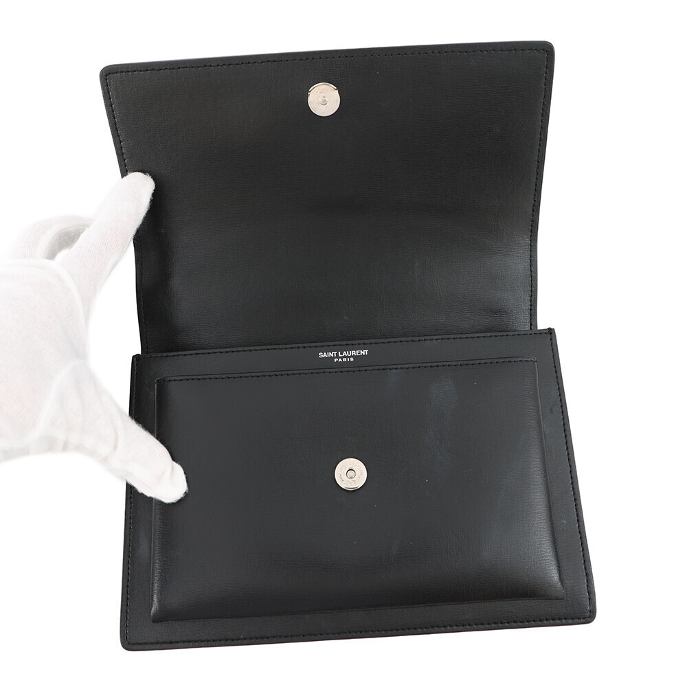 Saint Laurent Paris Chain Shoulder Bag Sunset Black - Picture 6 of 12